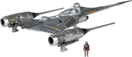 Star Wars - Micro Galaxy Medium Vehicle (5" Vehicle & Figure) Mando N1 w/ Mando - Series 11 (General Grievous Starfighter) (Toys)