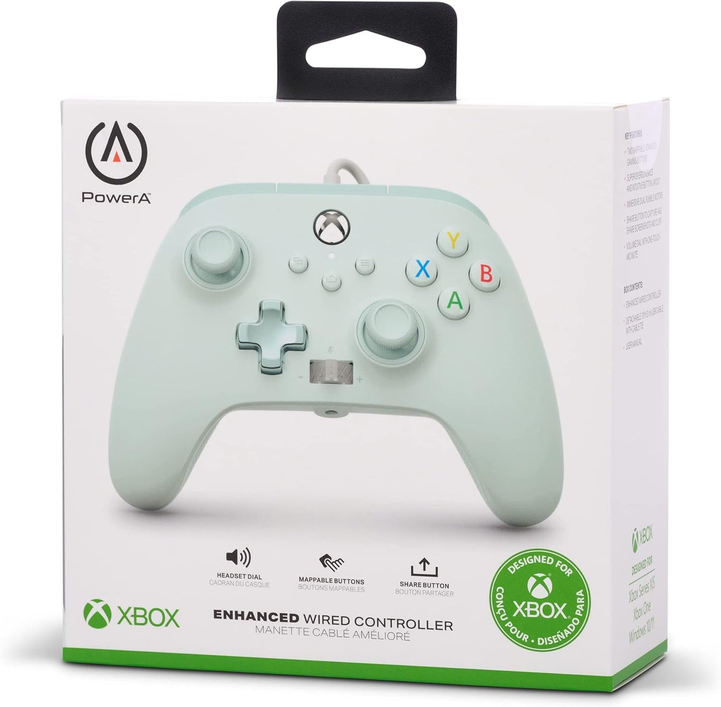 PowerA Enhanced Wired Xbox X Controller - Cotton Candy Blue (Xbox Series X)