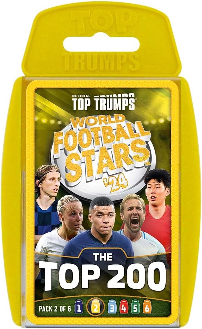 World Football Stars Top 200 Top Trumps Card Game - Pack 2
