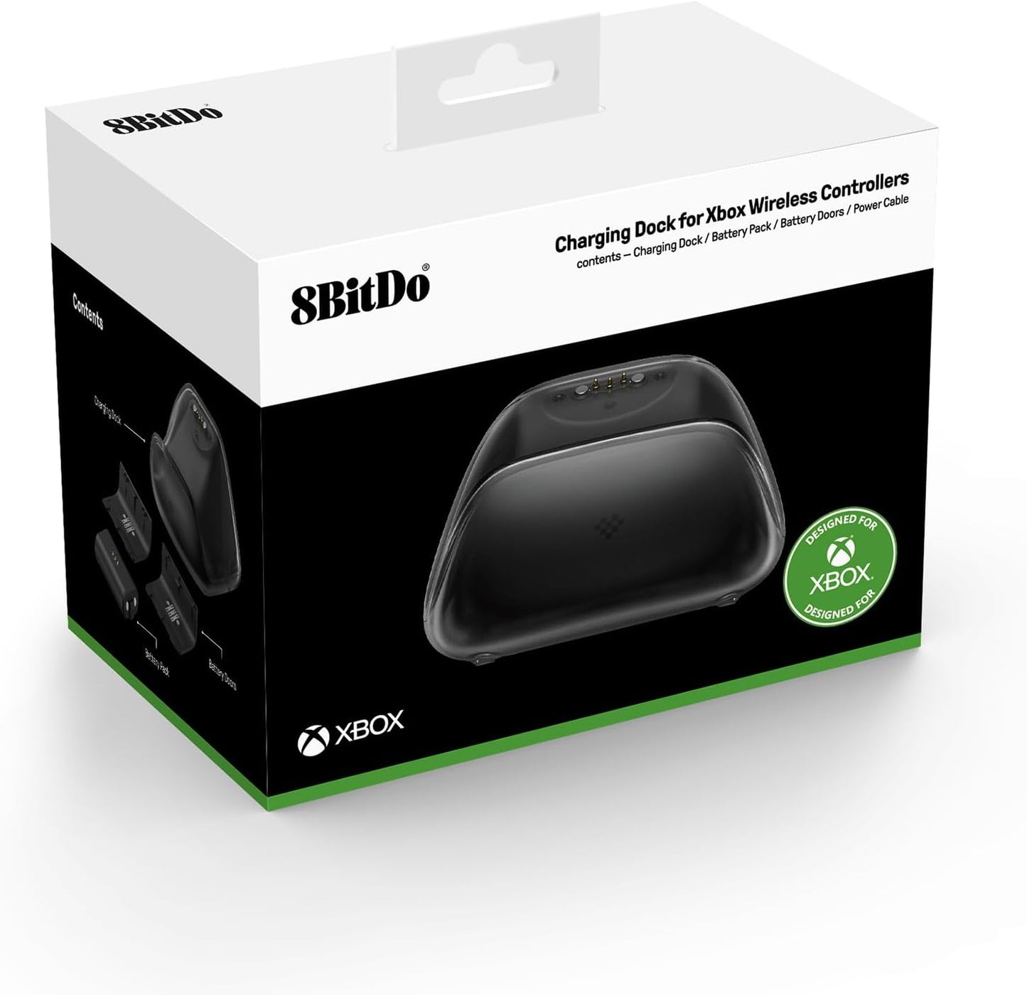 8BitDo Charging Dock for Xbox Wireless Controllers, Magnetic Secure Charging Station for Series X|S and One Controller - Officially Licensed (Black) (Xbox Series X/S)