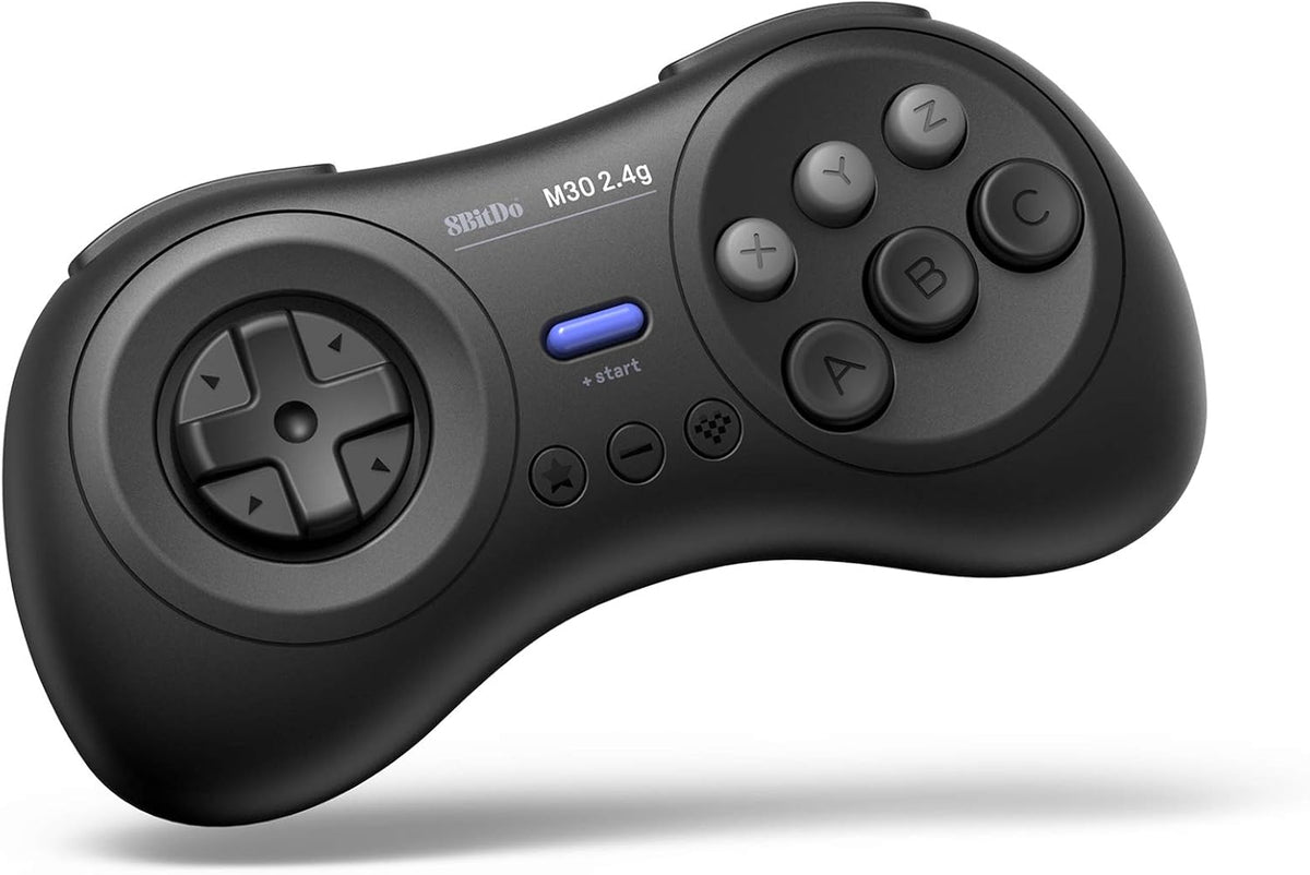 8BitDo M30 2.4g Wireless Gamepad For the Original Genesis & Mega Drive (Black) (Retro Device)