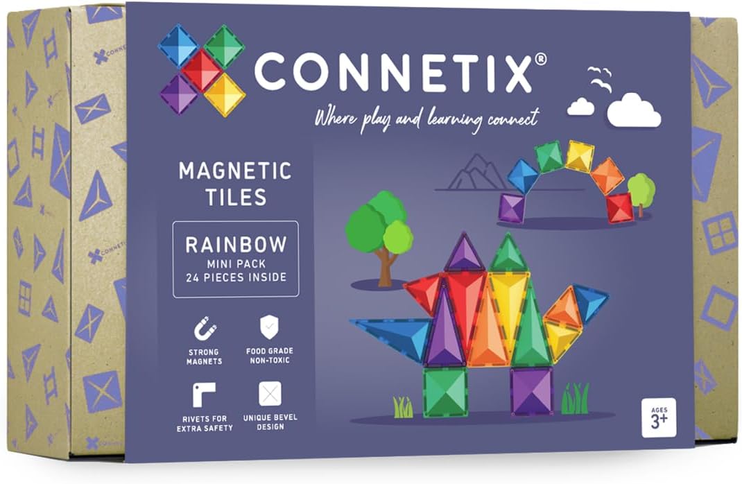 Connetix Magnetic Tiles Rainbow (24 pieces) (Puzzle)