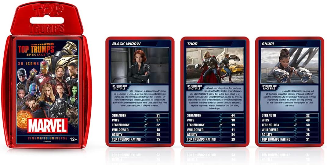 Top Trumps Card Game Specials Marvel Cinematic