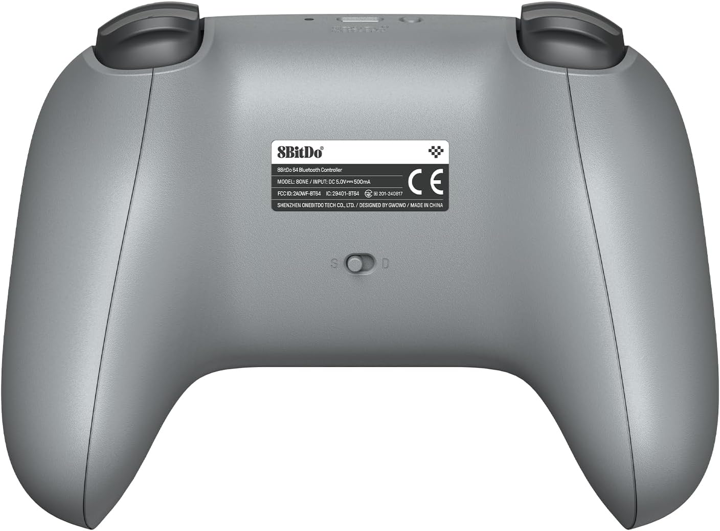 8BitDo 64 Bluetooth Controller For Switch 1 & 2, PC & Android 9.0 (Grey) (Nintendo Switch 2)