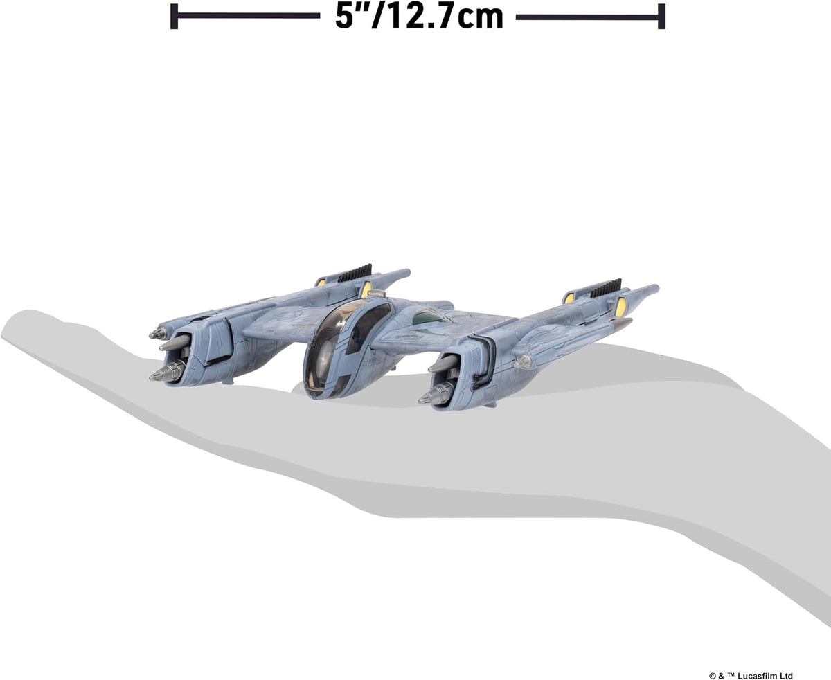 Star Wars - Micro Galaxy Medium Vehicle (5" Vehicle & Figure) Magnaguard fighter w/ Magnaguard Droid- Series 10 (Toys)