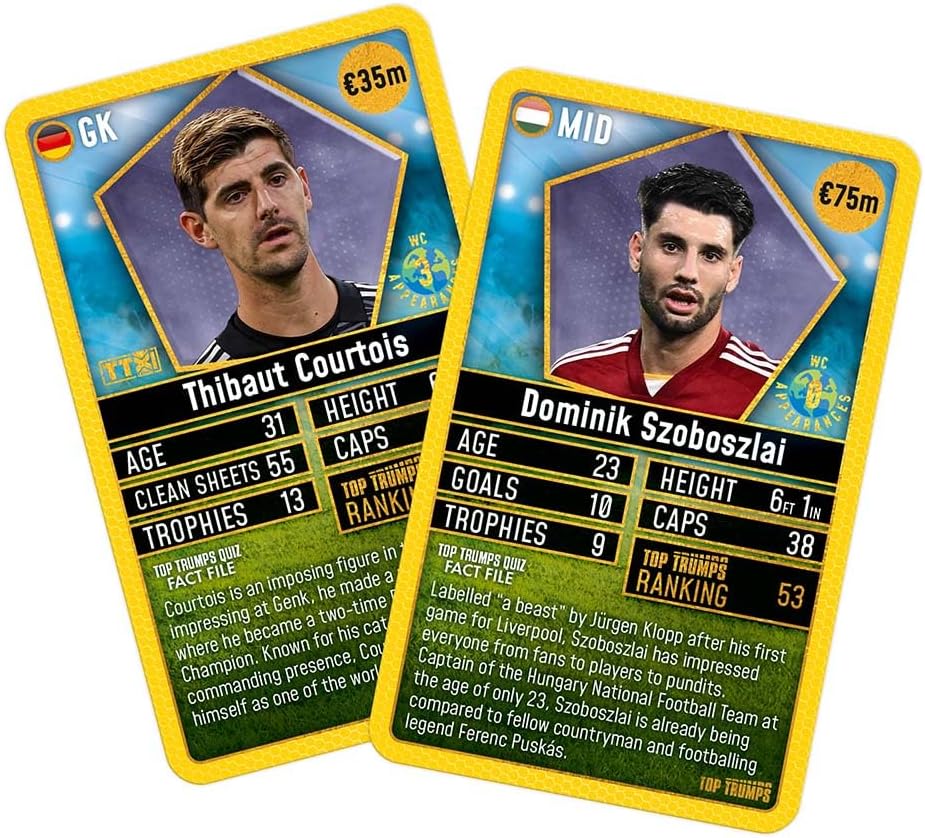 World Football Stars Top 200 Top Trumps Card Game - Pack 2