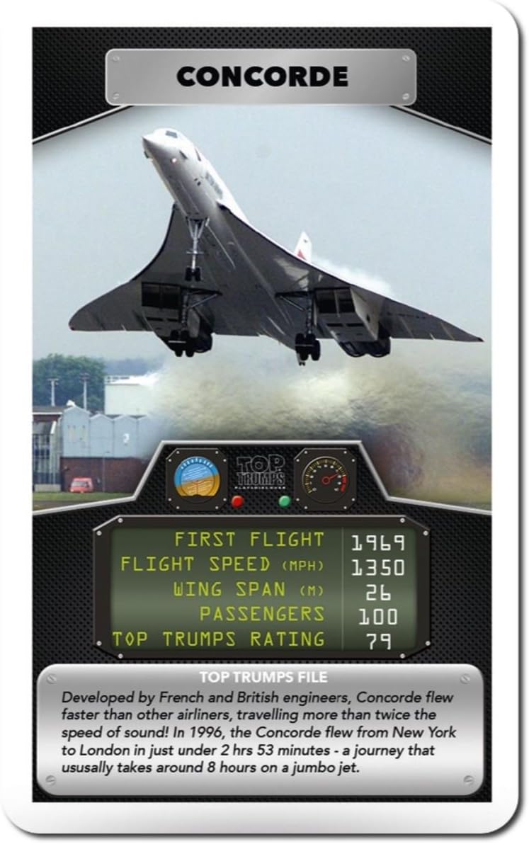 Top Trumps Card Game Classics Planes