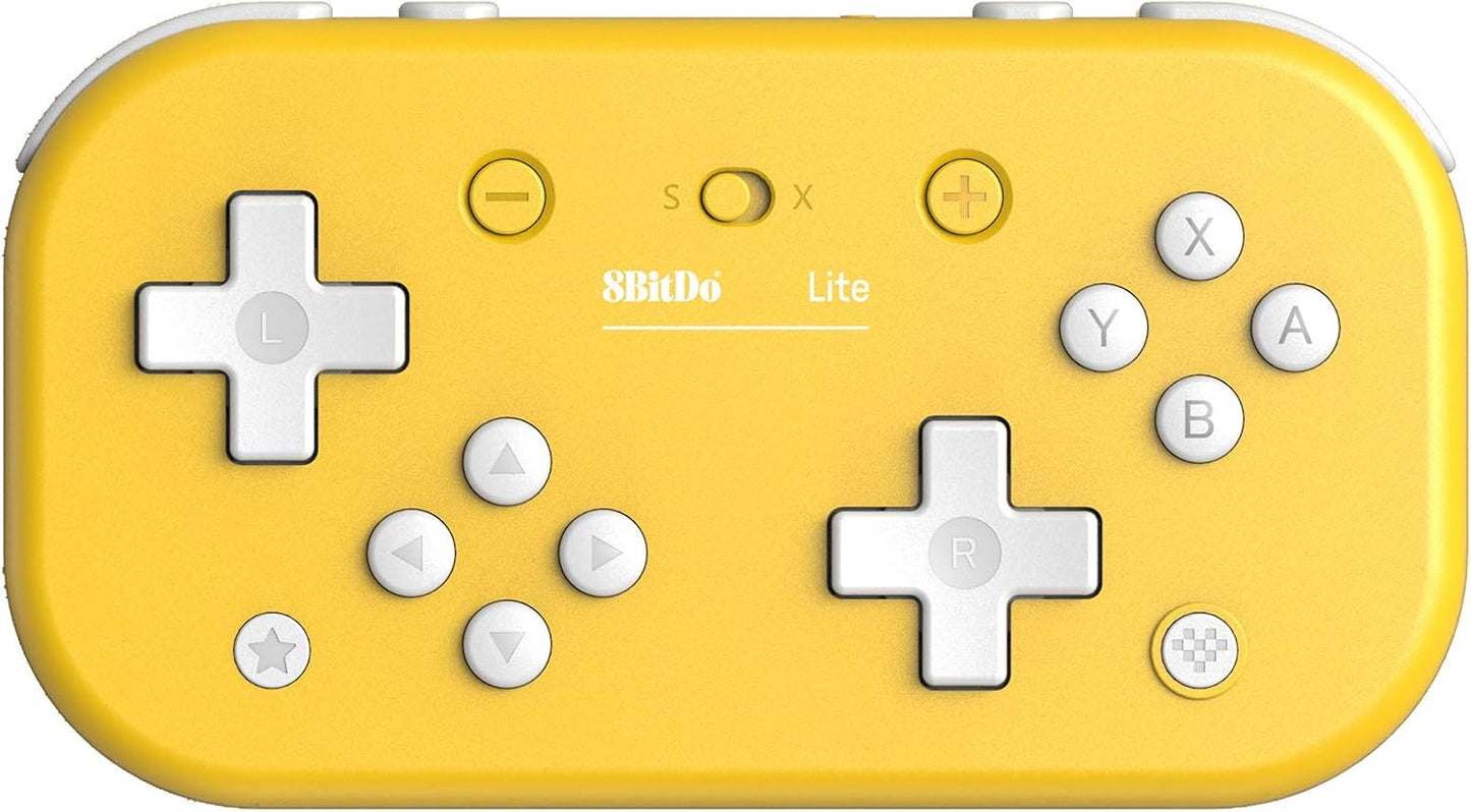 8BitDo Lite Bluetooth Works On Switch & PC (Yellow) (Nintendo Switch)