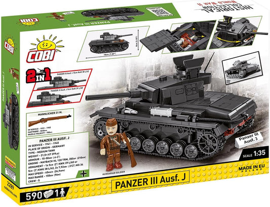 Cobi - World War II - Panzer III AusFJ 590 pcs
