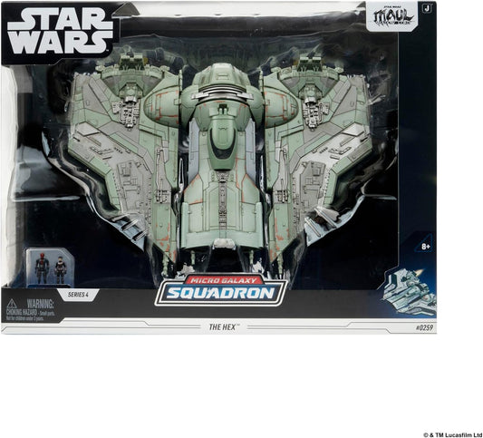Star Wars - Micro Galaxy Deluxe Vehicle (9" Vehicle & Figure) Dreadnaught Class - The Hex r) (Toys)