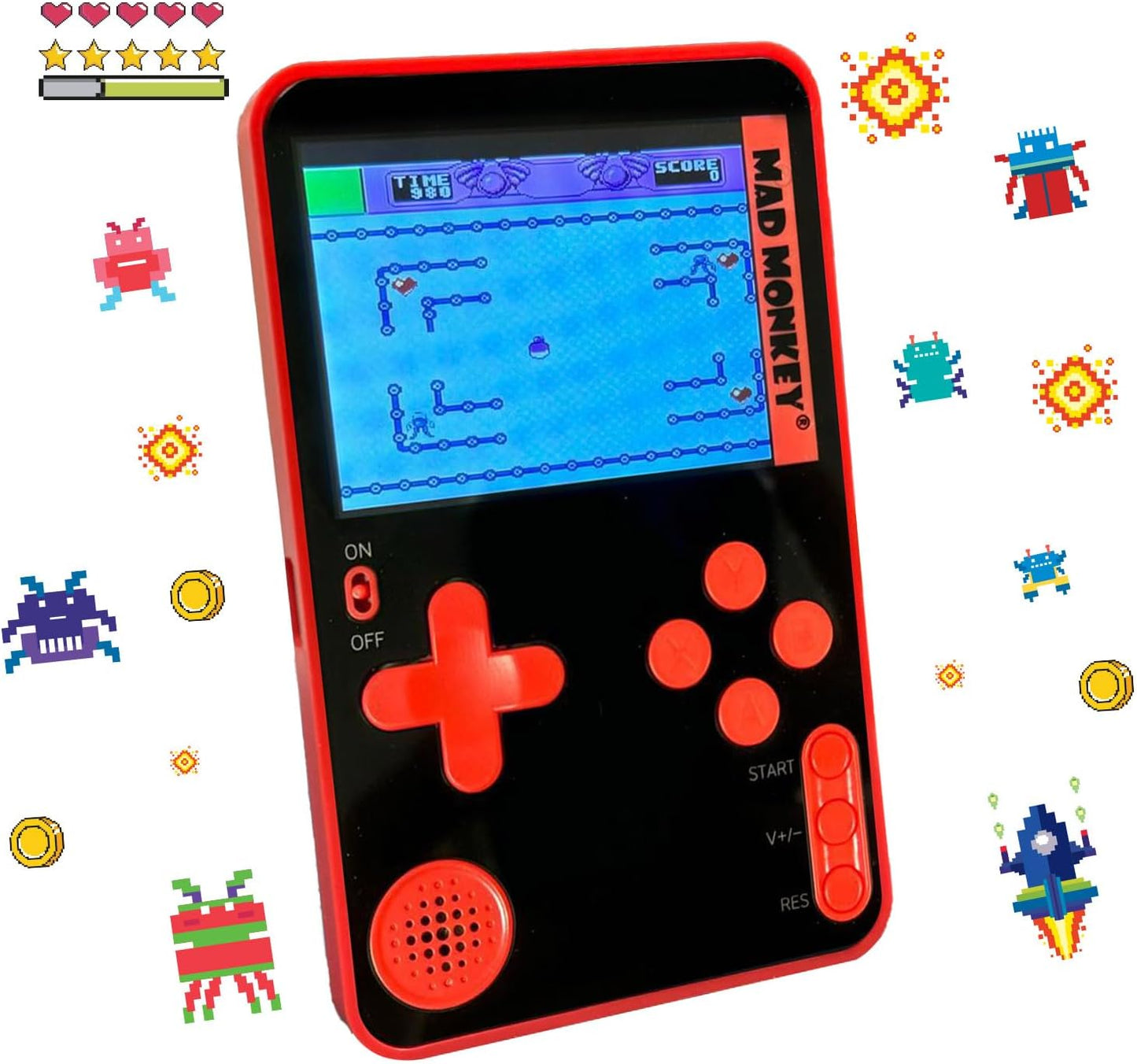 Mad Monkey Slim Handheld Retro Game Console