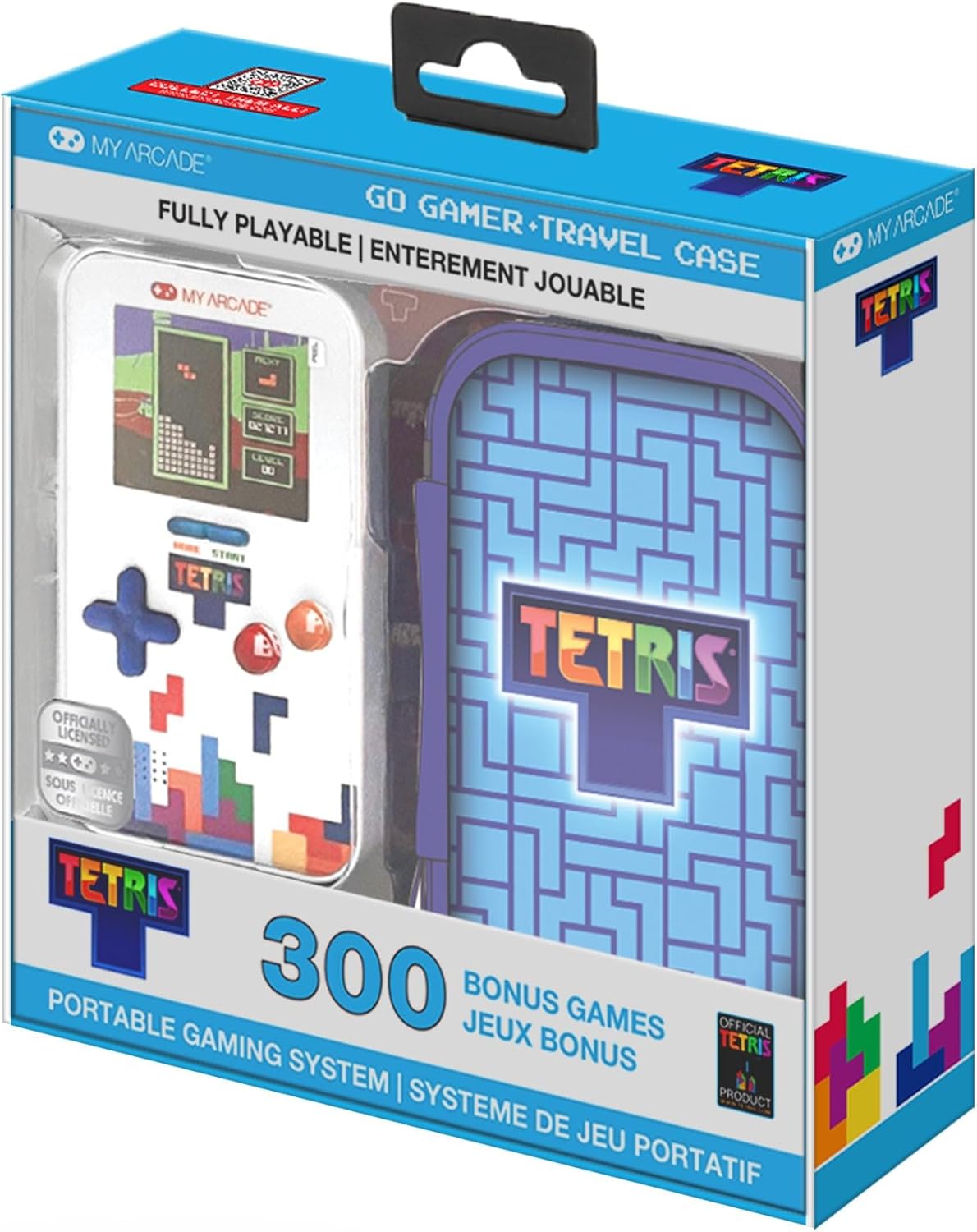 My Arcade Go Gamer Travel Case + Portable Gaming System (Tetris) (Retro)