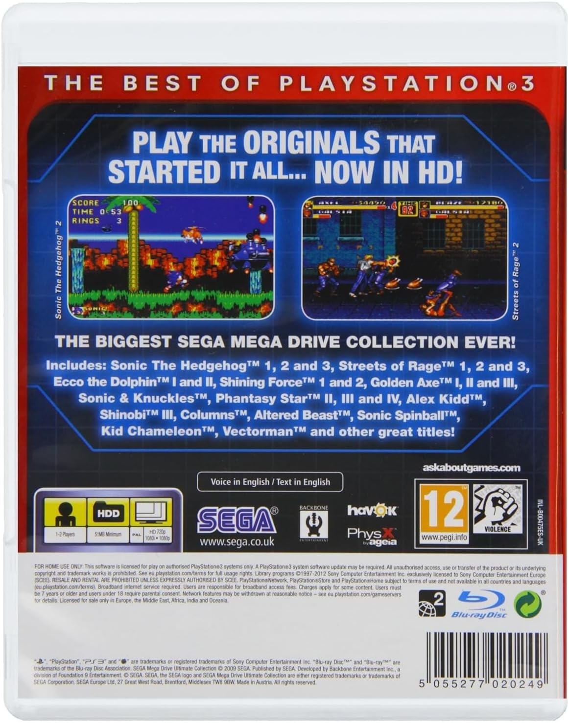 Sega Megadrive Ultimate Collection (Essentials) (PS3)