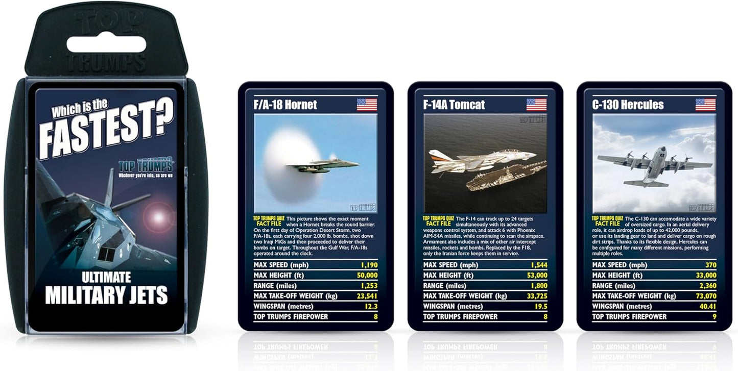 Top Trumps Card Game Classics Ultimate Military Jets
