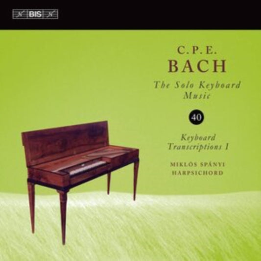 Miklos Spanyi - Carl Philipp Emanuel Bach: The Solo Keyboard Music. Vol. 40 - Keyboard Transcriptions I (CD)