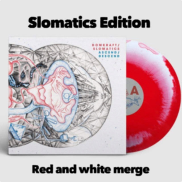 Domkraft / Slomatics - Ascend / Descend (Red/White Vinyl) (Vinyl)