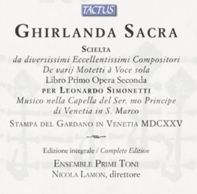 Primi Toni Enslamon - Sacravenezia (CD)