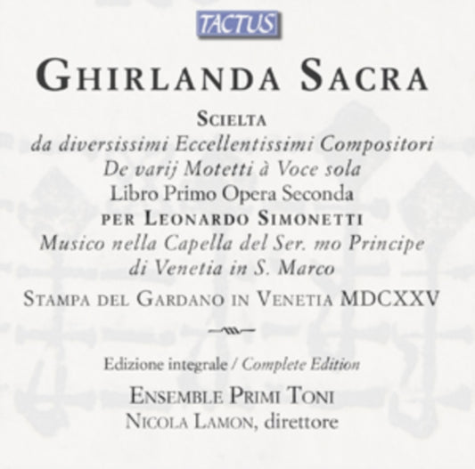 Primi Toni Enslamon - Sacravenezia (CD)