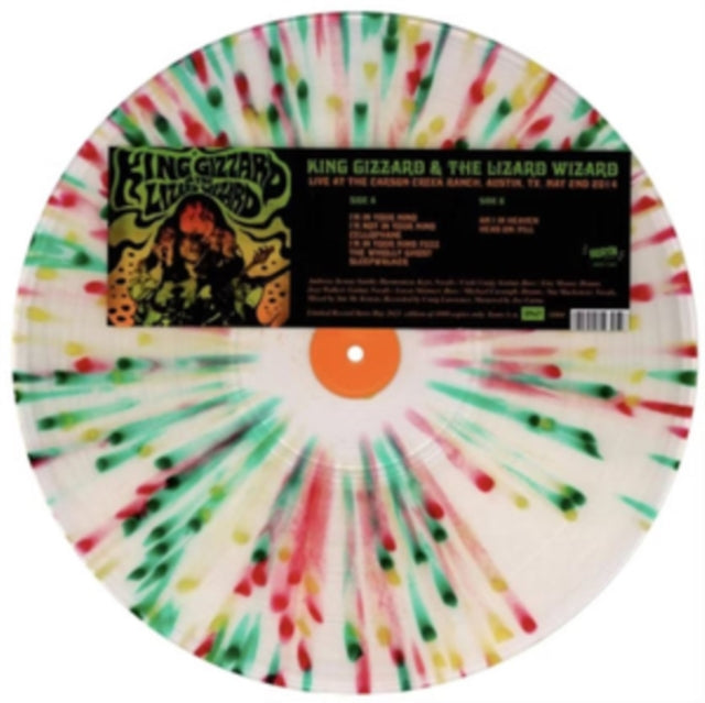 King Gizzard And The Lizard Wizard - Live At The Carson Creek Ranch. Austin. TX. May 2nd 2014 (Splatter Vinyl) (Vinyl)