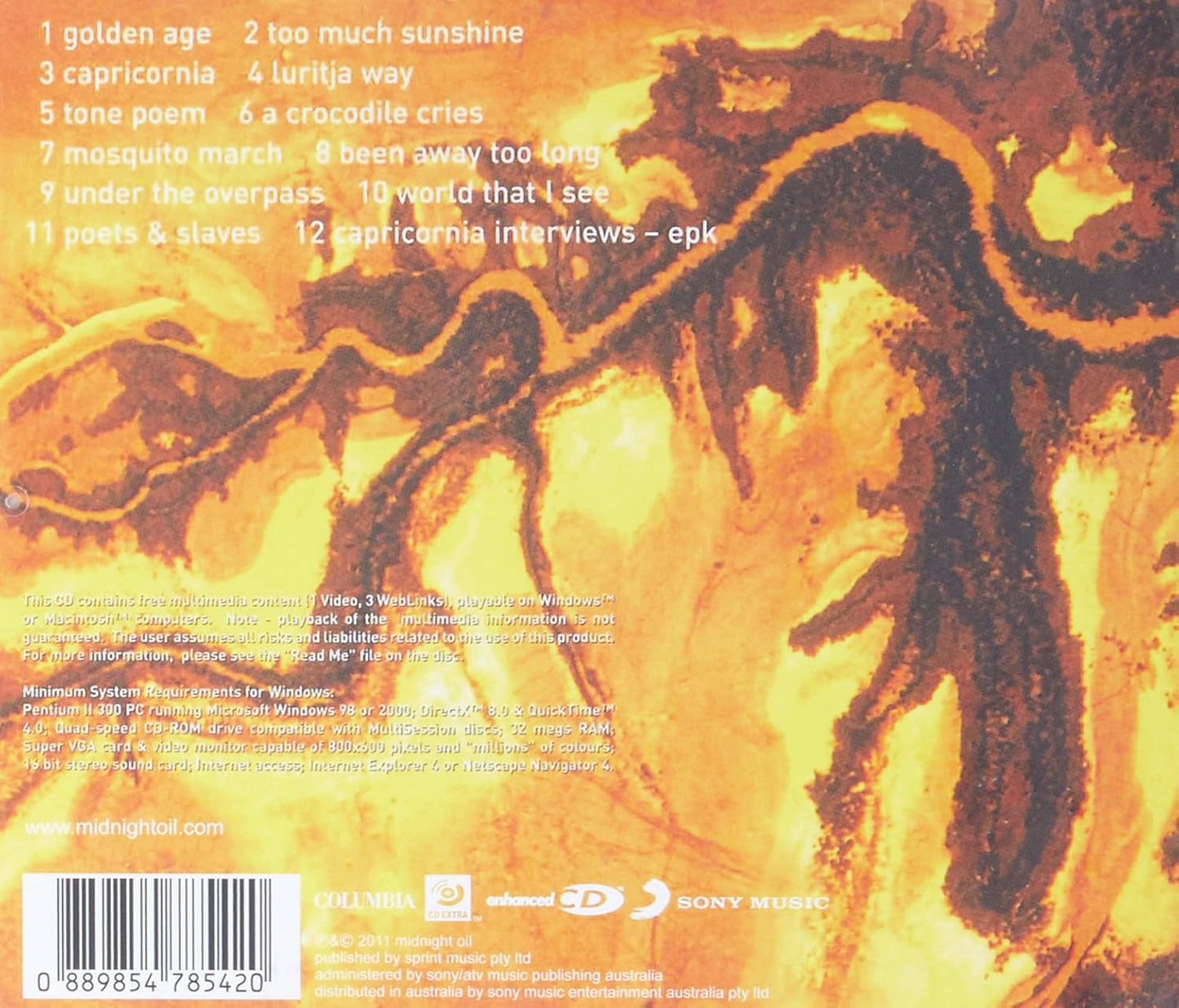 Midnight Oil - Capricornia (CD)