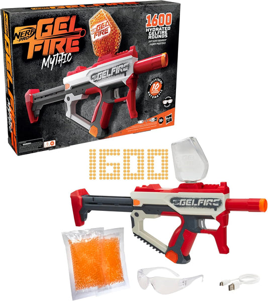 NERF - Pro Gelfire Mythic Blaster & 1600 Hydrated Gelfire Rounds