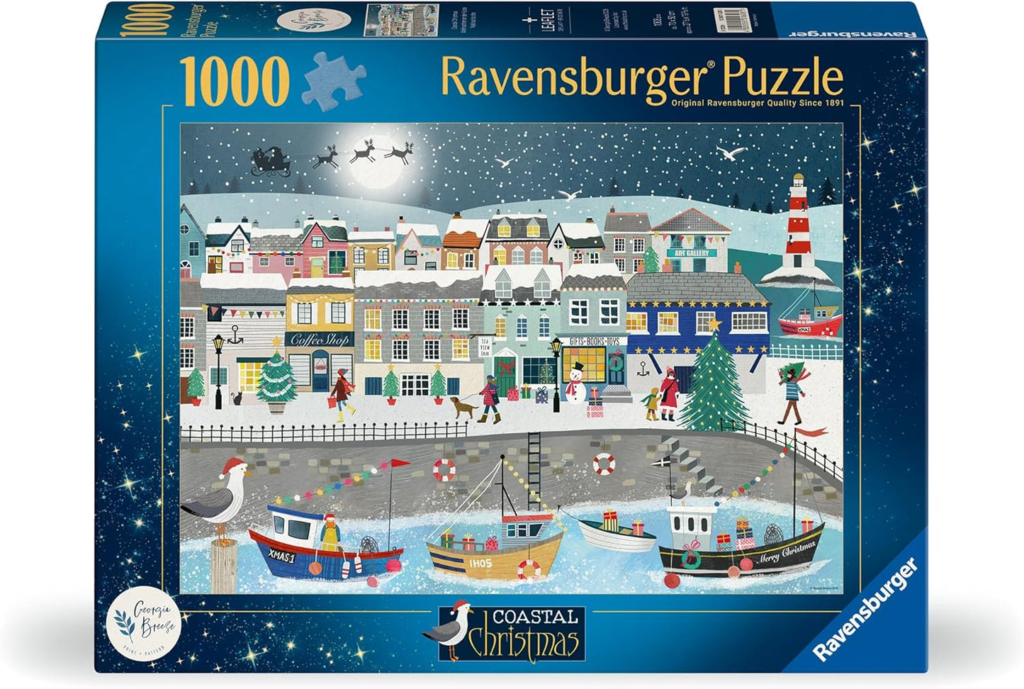 Ravensburger Puzzle - Christmas Coastal, 1000pc (Jigsaw Puzzle)