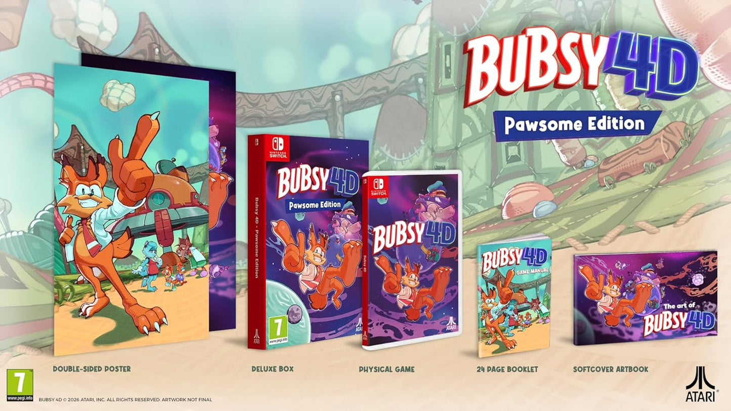 Bubsy 4D - Pawsome Edition (Nintendo Switch)