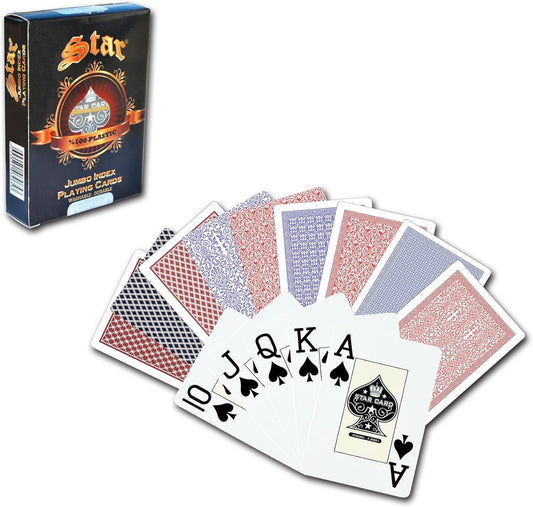 Staroyun 1030646 Plastic Star Black Jack Game Card