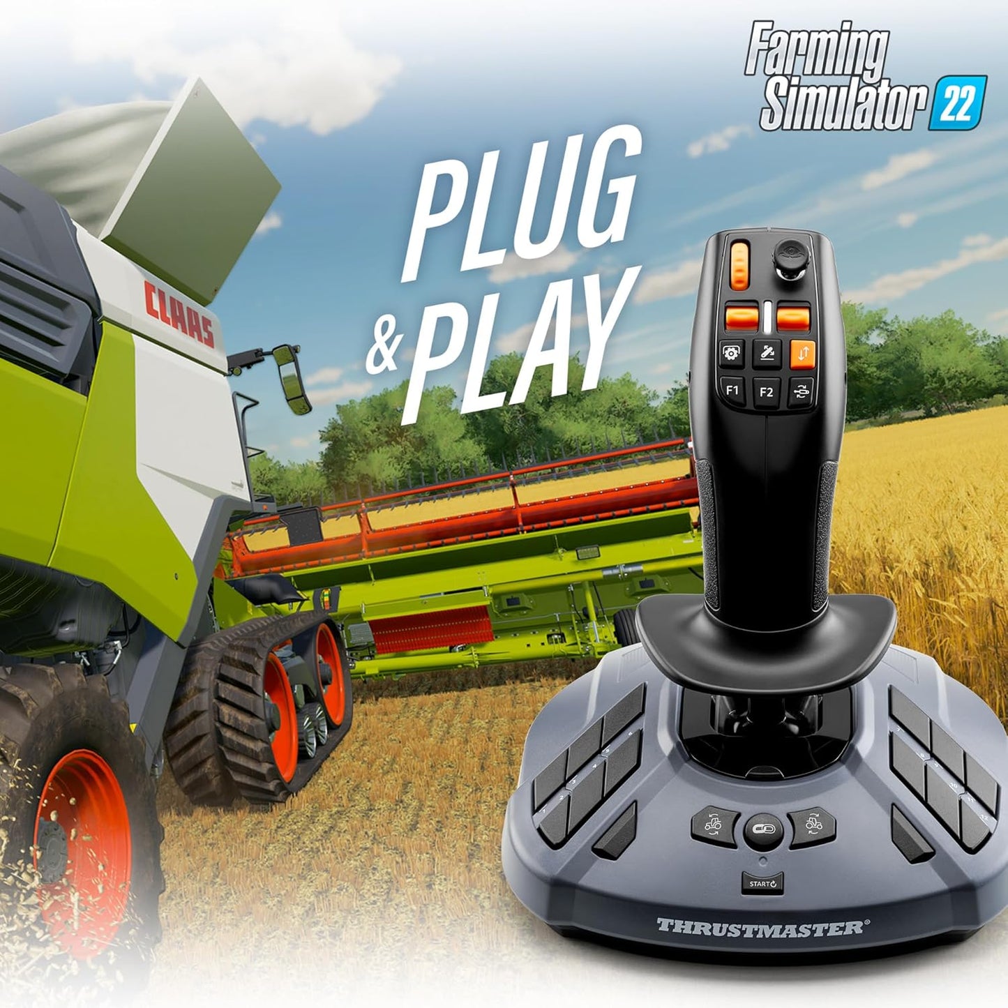 Thrustmaster SimTask FarmStick - High-Precision Farming Simulation Joystick with Programmable Buttons for PC