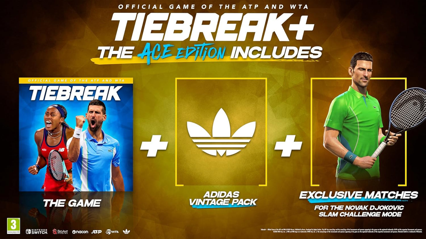 Tiebreak+: The Official Game of the ATP and WTA (Nintendo Switch)