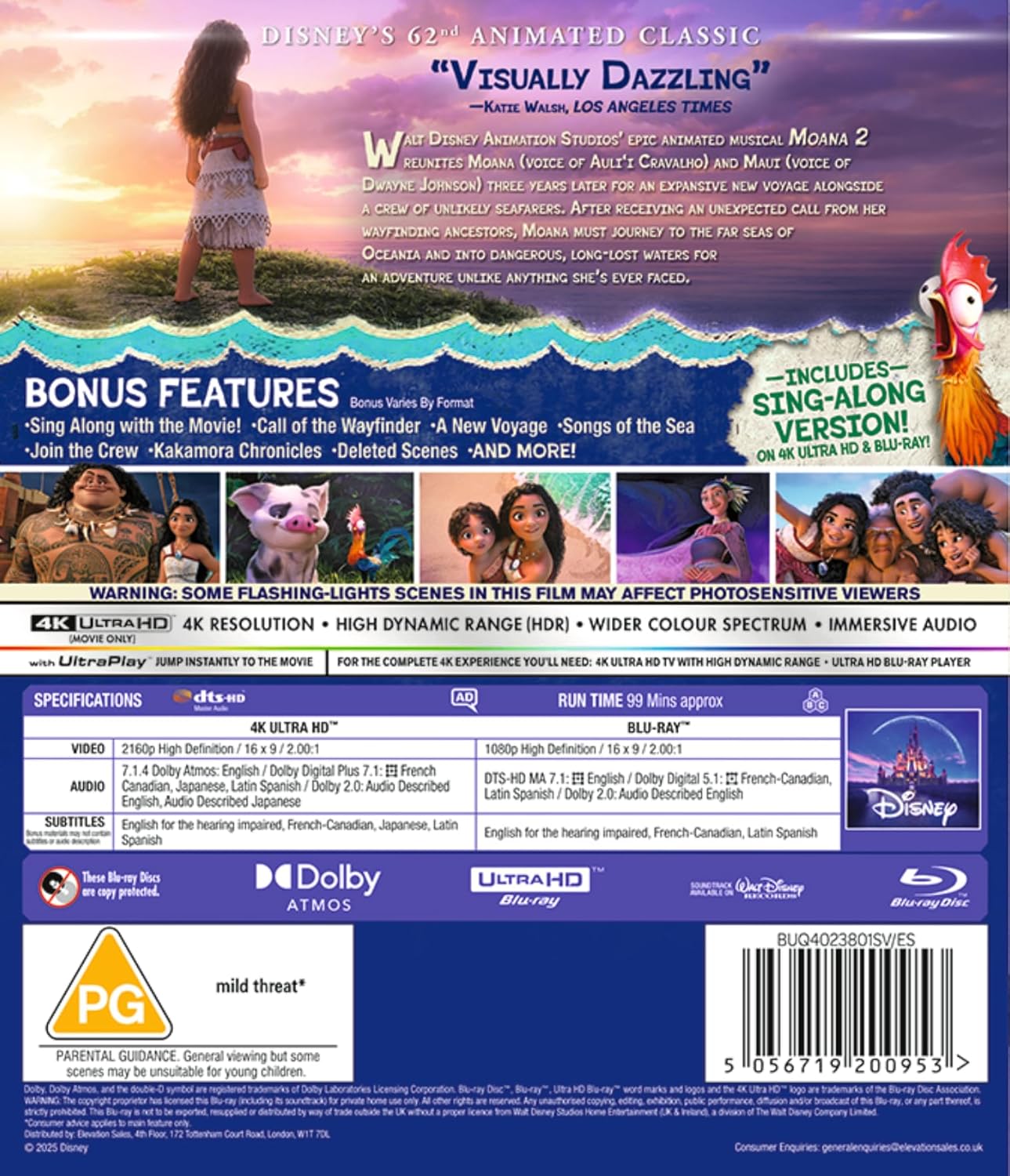 Disneys Moana 2 (4K Ultra HD + Blu-ray)