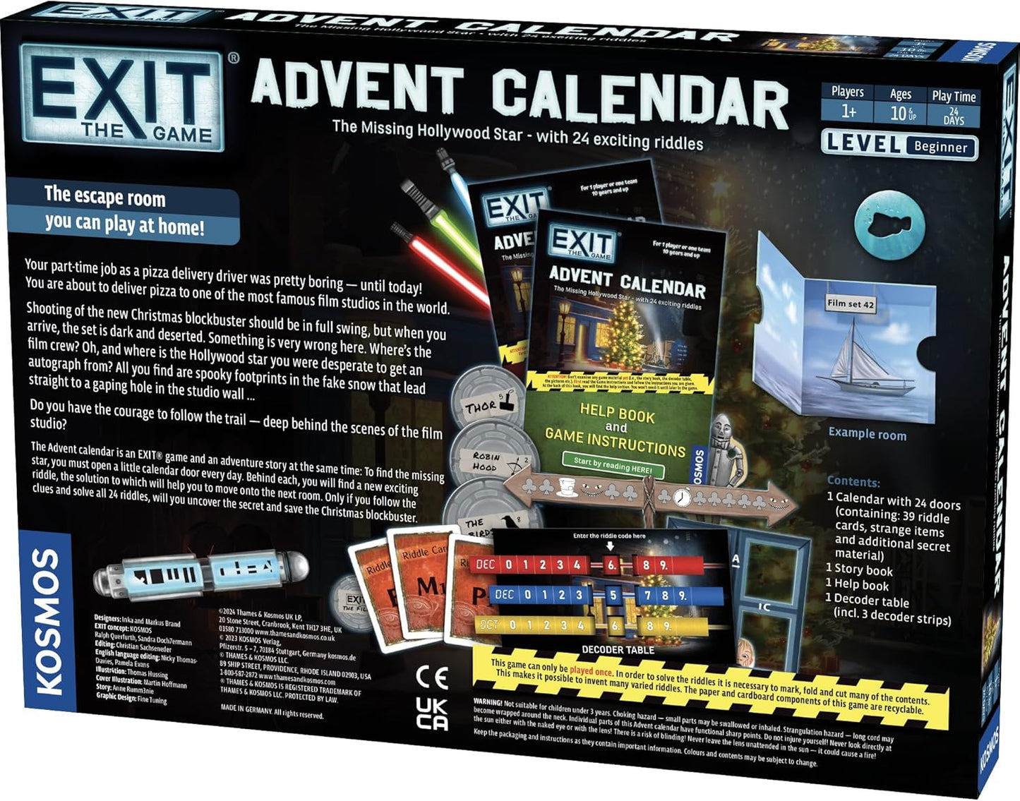 EXit Advent Calendar Missing hollywood star (Board Games)