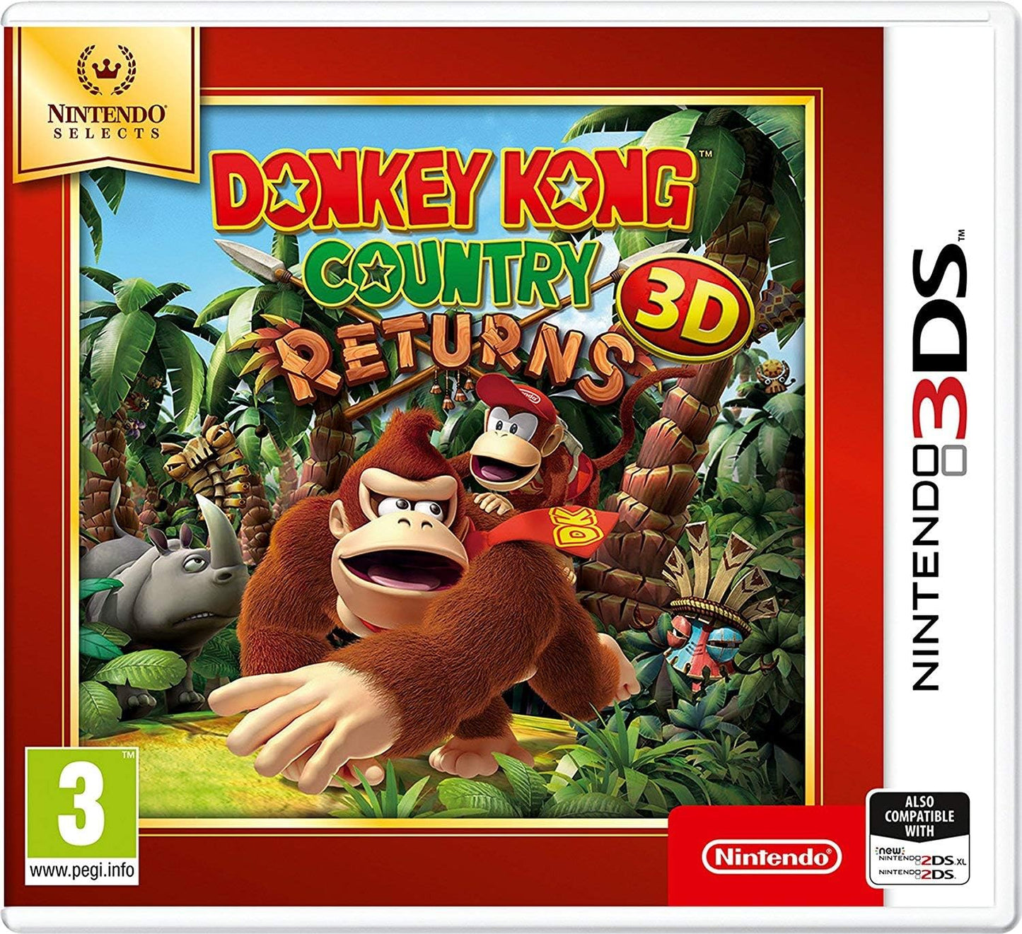 Donkey Kong Country Returns 3D (Select) (3DS)