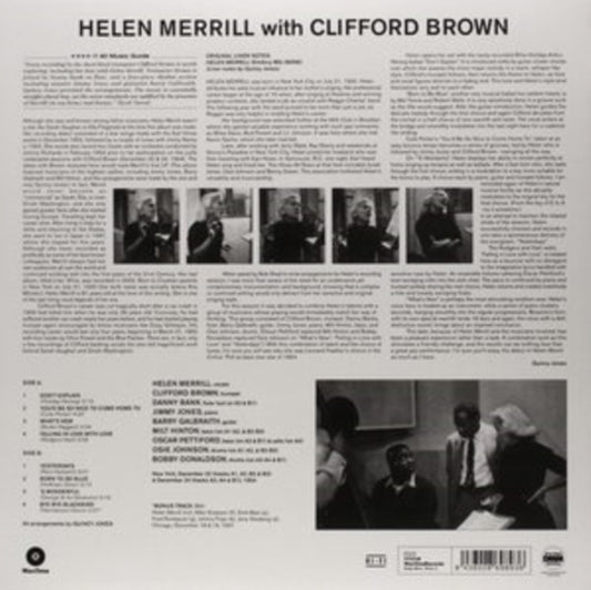 Helen Merrill - With Clifford Brown (Vinyl)