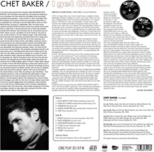 Chet Baker - I Get Chet... (Vinyl)