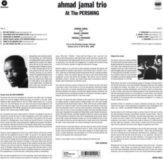 Ahmad Jamal - Live At The Pershing Lounge 1958 (But Not For Me) (Vinyl)