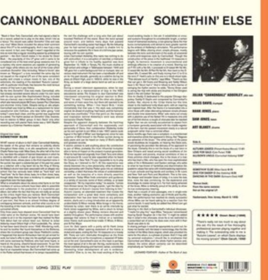 Cannonball Adderley - Somethin Else (Limited Solid Orange Vinyl) (Vinyl)