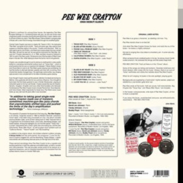 Pee Wee Crayton - 1960 Debut Album (Vinyl)
