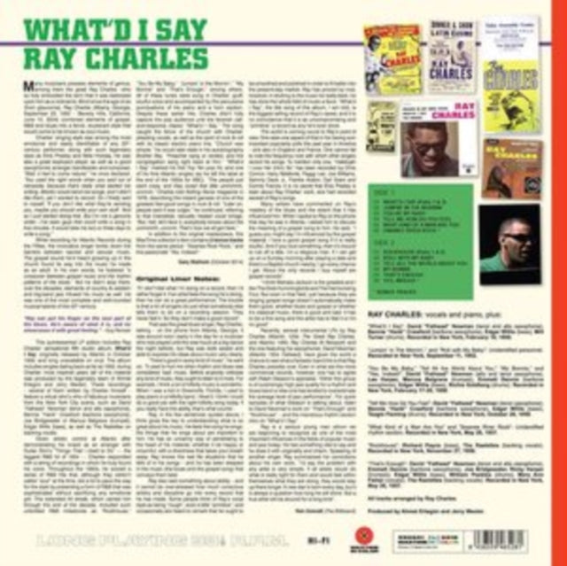 Ray Charles - What Id Say (Limited Edition Red Vinyl) (Vinyl)