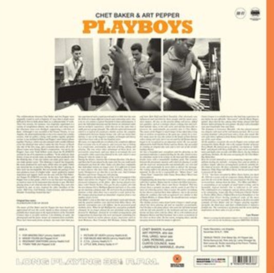 Chet Baker & Art Pepper - Playboys (Limited Orange Vinyl) (Vinyl)
