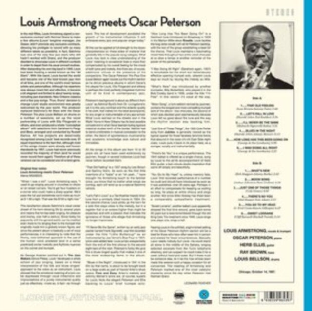 Louis Armstrong - Meets Oscar Peterson (Limited Blue Vinyl) (Vinyl)