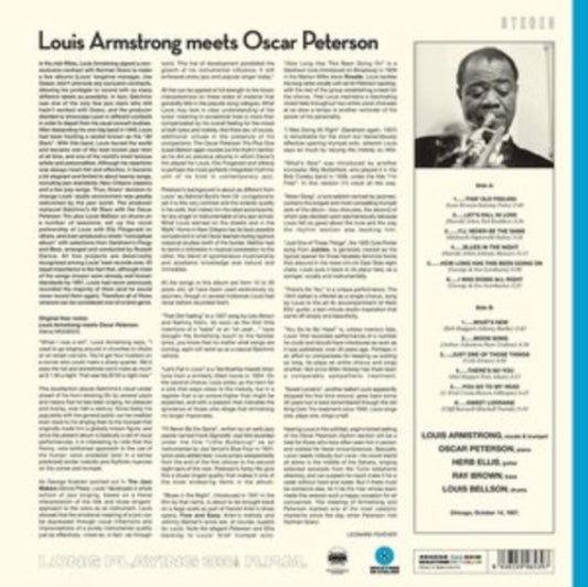 Louis Armstrong - Meets Oscar Peterson (Limited Blue Vinyl) (Vinyl)