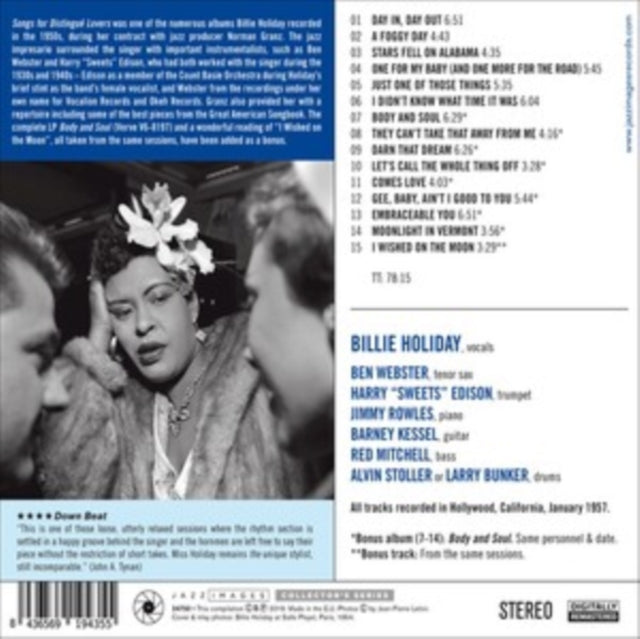 Billie Holiday - Songs For Distingue Lovers (CD)