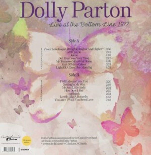 Dolly Parton - Live At The Bottom Line 1977 (Vinyl)