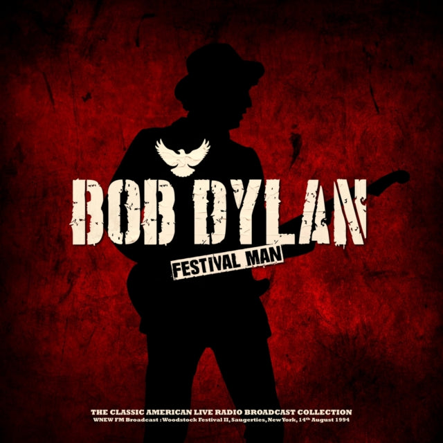Bob Dylan - WNEW FM Broadcast Woodstock Festival II Suagerties NY 14th August 1994 (Red Marble Vinyl) (Vinyl)