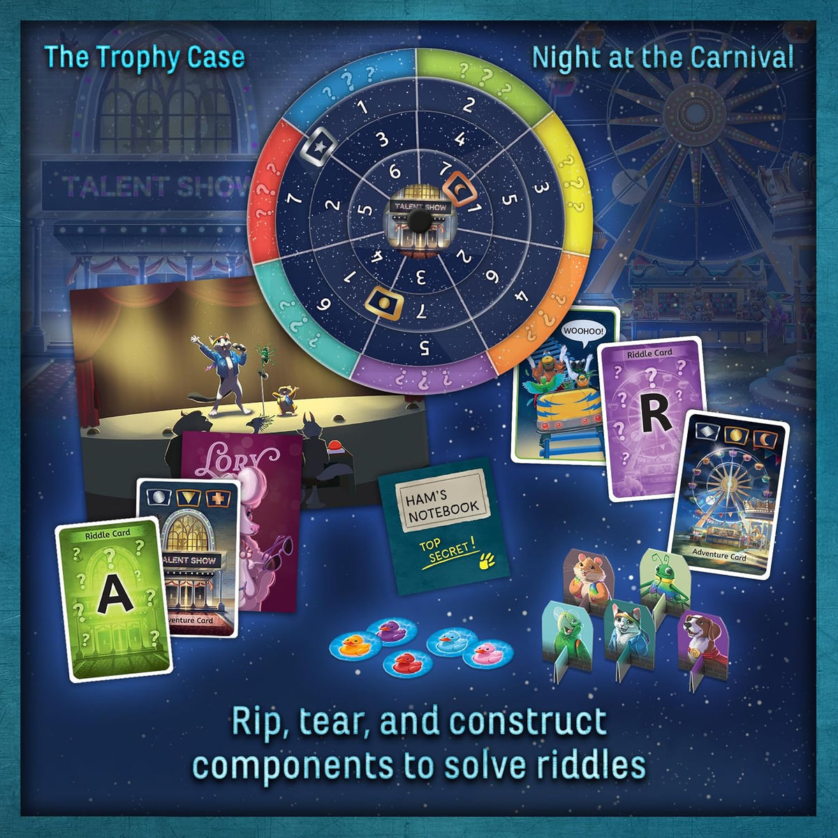 EXIT: The Game - Family - The Trophy Heist, Night at the Carnival vol. 2 (Board Games)