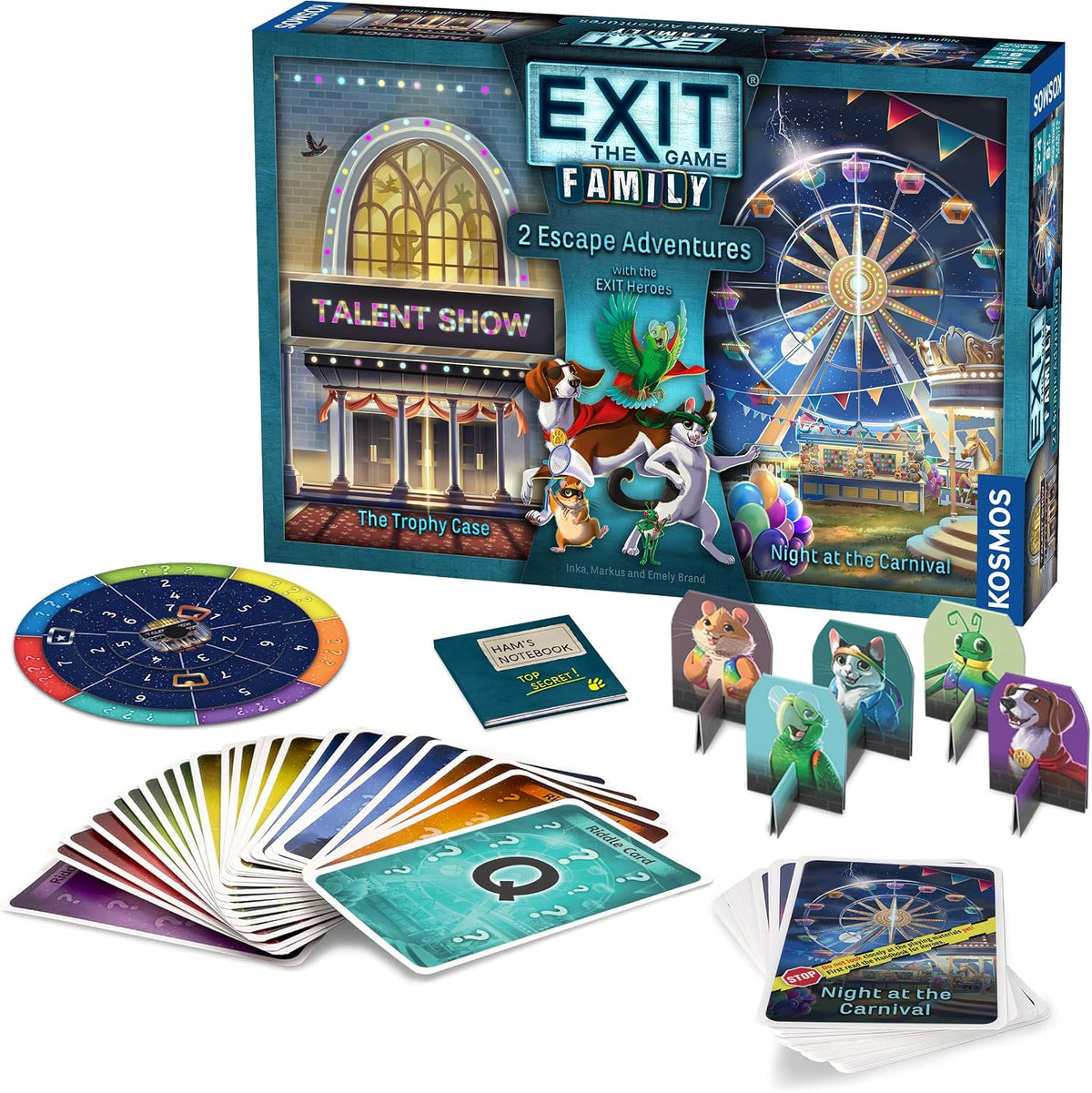 EXIT: The Game - Family - The Trophy Heist, Night at the Carnival vol. 2 (Board Games)