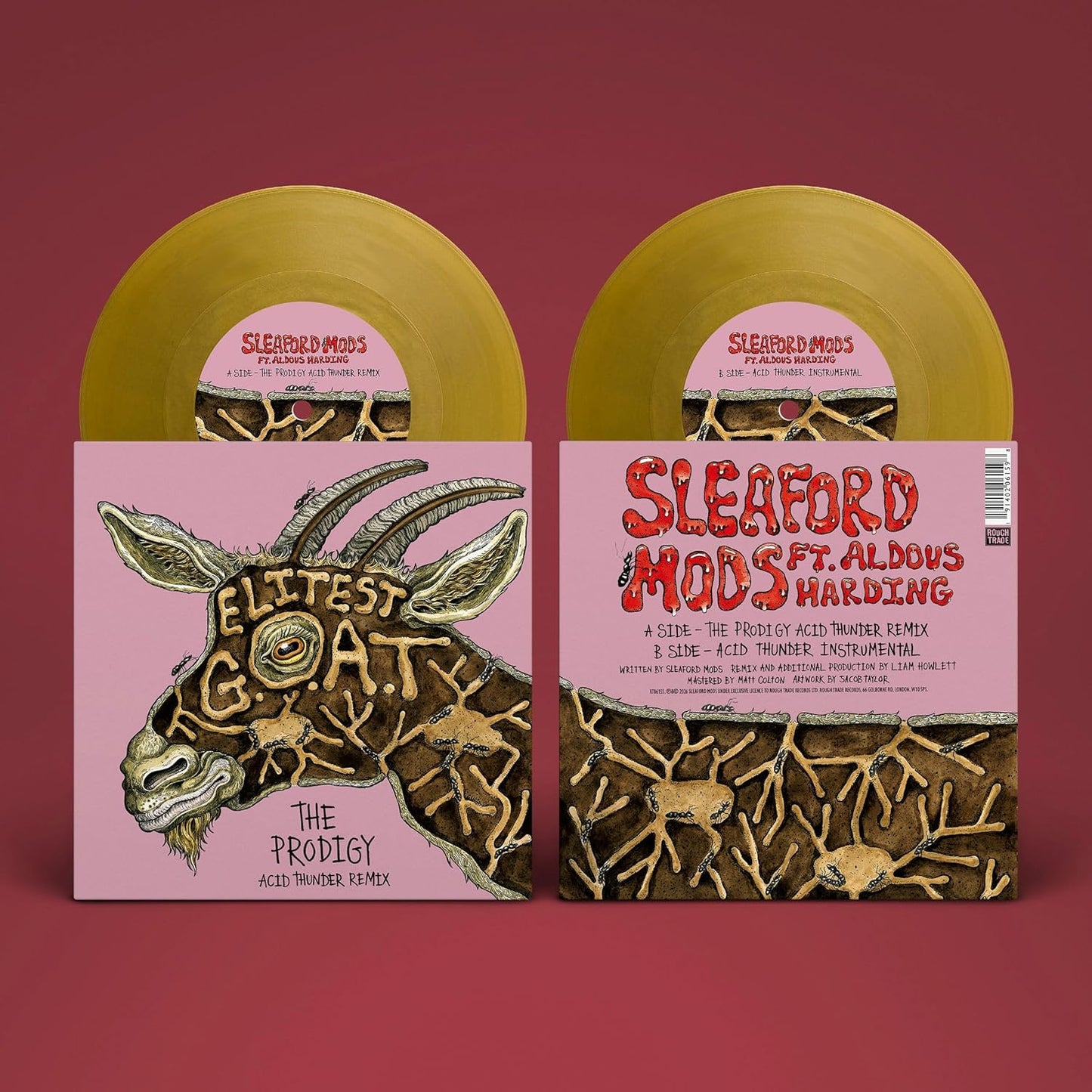 Sleaford Mods Feat. Aldous Harding - Elitest G.O.A.T. (The Prodigy Acid Thunder Mix) (Vinyl Single)