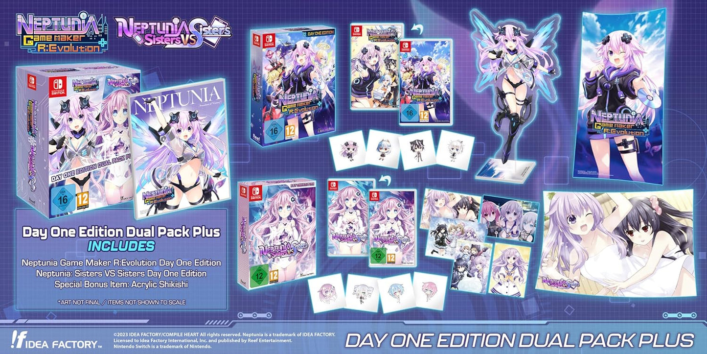 Neptunia Game Maker R:Evolution / Neptunia: Sisters VS Sisters - Day One Edition (Nintendo Switch)