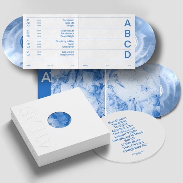 Rufus Du Sol - Atlas (10 Year Anniversary Edition) (White/Blue Vinyl) (+Slipmat +Photo) (Vinyl)